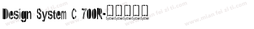 Design System C 700R字体转换